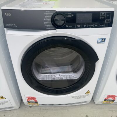 AEG 600MM HEAT PUMP DRYER T738A40BC, 7000 SERIES, 8KG, HYGIENE CYCLE, PRECISE AIR PROTECTION, 24 MONTH WARRANTY RRP$1699