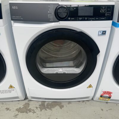 AEG 600MM HEAT PUMP DRYER T738A40BC, 7000 SERIES, 8KG, HYGIENE CYCLE, PRECISE AIR PROTECTION, 24 MONTH WARRANTY RRP$1699