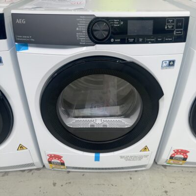AEG 600MM HEAT PUMP DRYER T738A40BC, 7000 SERIES, 8KG, HYGIENE CYCLE, PRECISE AIR PROTECTION, 24 MONTH WARRANTY RRP$1699