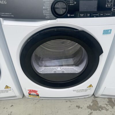 AEG 600MM HEAT PUMP DRYER T738A40BC, 7000 SERIES, 8KG, HYGIENE CYCLE, PRECISE AIR PROTECTION, 24 MONTH WARRANTY RRP$1699