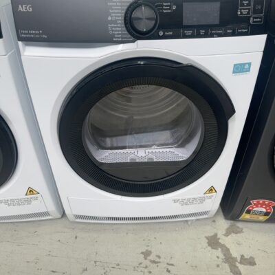 AEG 600MM HEAT PUMP DRYER T738A40BC, 7000 SERIES, 8KG, HYGIENE CYCLE, PRECISE AIR PROTECTION, 24 MONTH WARRANTY RRP$1699