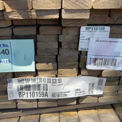 70X22 H3 TREATED PINE DECKING 150/3.9