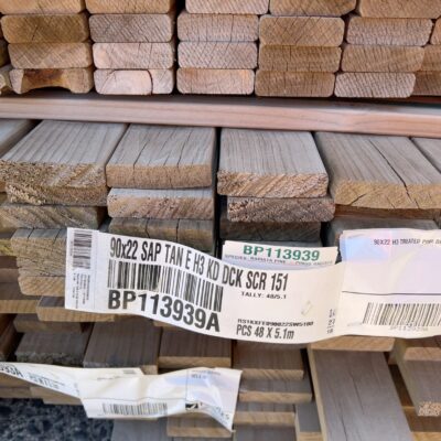 90X22 H3 TREATED PINE DECKING 48/5.1 90X22 H3 TREATED PINE DECKING 48/5.1