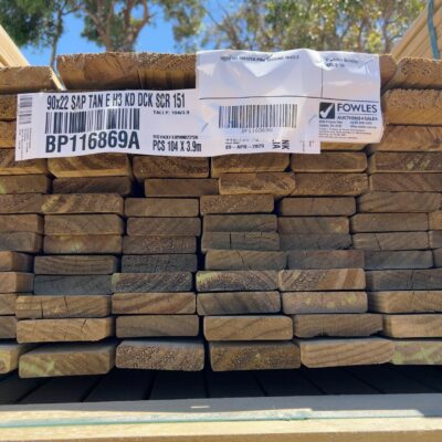 90X22 H3 TREATED PINE DECKING 104/3.9