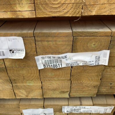 150X17 TREATED PINE H3 TAN E FENCE PALINGS 105/1.2