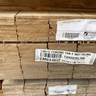 150X12 TREATED PINE H3 TAN E FENCE PALINGS 150/1.5 150X12 TREATED PINE H3 TAN E FENCE PALINGS 150/1.5