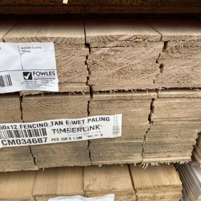 150X12 TREATED PINE H3 TAN E FENCE PALINGS 150/1.5 150X12 TREATED PINE H3 TAN E FENCE PALINGS 150/1.5