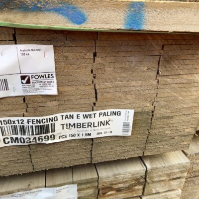 150X12 TREATED PINE H3 TAN E FENCE PALINGS 150/1.5