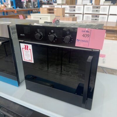 EX DISPLAY EURO 600MM ELECTRIC OVEN EO60SOBK, SIDE OPEN DOOR, 8 COOKING FUNCTIONS, 3 MONTH WARRANTY