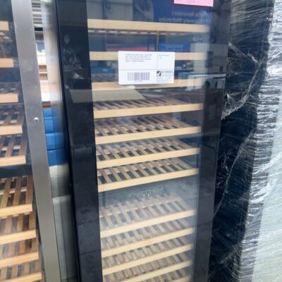EX DEMO EURO WINE FRIDGE, E430WCDZBK, DUAL ZONE, FULL SIZE WINE FRIDGE, 155 BOTTLE, BEACHWOOD SHELVES, RECESSED HANDLE, 3 MONTH WARRANTY