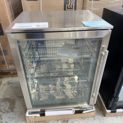 BRAND NEW EURO 600MM S/STEEL BEVERAGE FRIDGE, LEFT HAND GLASS DOOR EA60WFSX2L 12 MONTH WARRANTY RRP $1998