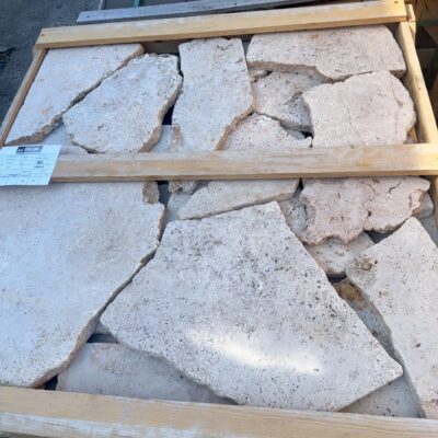 PALLET OF TRAVERTINE CRAZY PAVING 30MM, 22M2 PER PALLET