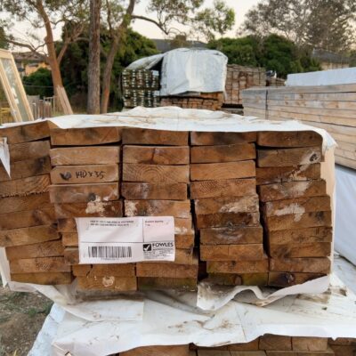 PACK OF 140X35 PINE (PACK IS WEATHERED AND MAY CONTAIN MOULD) SOLD AS IS