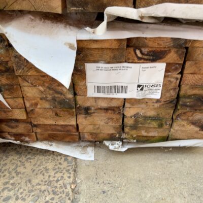 PACK OF 140X35 PINE (PACK IS WEATHERED AND MAY CONTAIN MOULD) SOLD AS IS