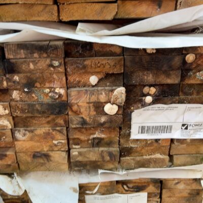 PACK OF 140X35 PINE (PACK IS WEATHERED AND MAY CONTAIN MOULD) SOLD AS IS