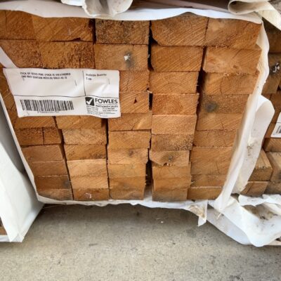 PACK OF 90X45 PINE (PACK IS WEATHERED AND MAY CONTAIN MOULD) SOLD AS IS