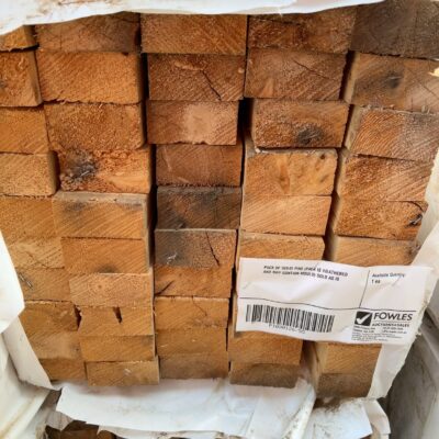 PACK OF 90X45 PINE (PACK IS WEATHERED AND MAY CONTAIN MOULD) SOLD AS IS