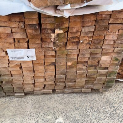 PACK OF 90X35 PINE (PACK IS WEATHERED AND MAY CONTAIN MOULD) SOLD AS IS