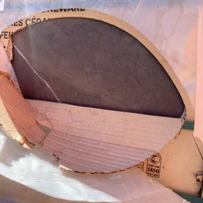 600X600X10MM GREYSTONE PORCERLAIN ITALIAN MADE FLOOR TILES (32 BOXES OF 4 TILES PER PALLET)