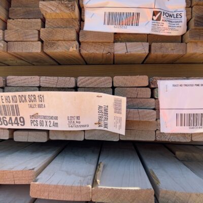 70X22 H3 TREATED PINE DECKING 60/2.4