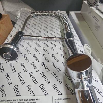 NEW FIENZA SHILO COIL SINK MIXER, PULL OUT VEGE SPRAY, CPF0052. 12 MONTH WARRANTY RRP$455