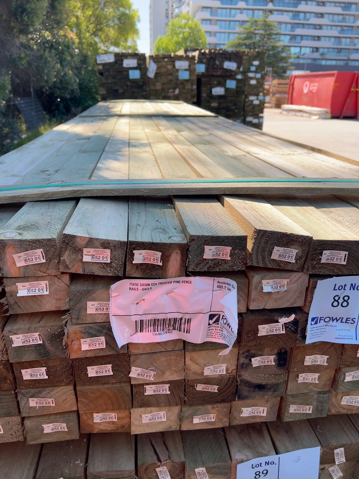 75X50 SAWN CCA TREATED PINE FENCE RAILS-84/4.8 75X50 SAWN CCA TREATED PINE FENCE RAILS-84/4.8