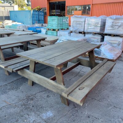 NEW PINE OUTDOOR PICNIC TABLES, 1800MM X 900MM