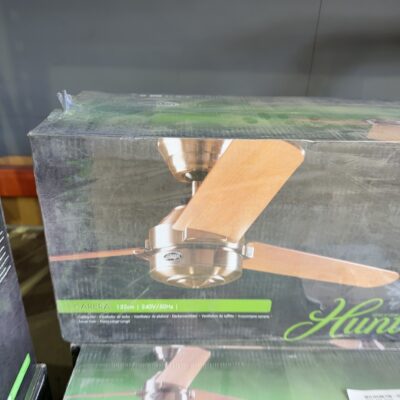 NEW CEILING FAN - CARERA 132CM BRUSHED NIKEL FAN, 24243