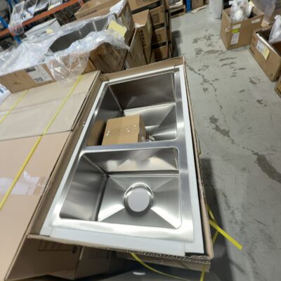 NEW BKS-HA7040 ATLAS HANDMADE SINK, 1.5 BOWL