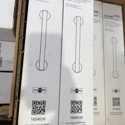 CARE & ECLIPSE GRAB RAIL 450MM, POLISHED S/S304 CONCEALED FIX, 1654639