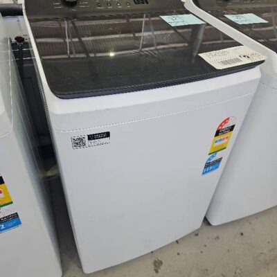 WESTINGHOUSE WWT8084J7WA, 8KG EASYCARE TOP LOAD WASHING MACHINE, EASY TO USE CONTROLS, EVERYDAY FAST WASH PROGRAMS, DURABLE SOFT CLOSE GLASS LID, 12 MONTH WARRANTY