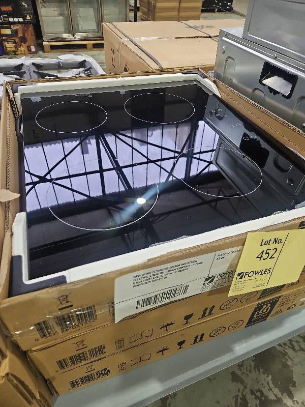 NEW EURO ECT600IN2 600MM INDUCTION ELECTRIC COOKTOP, TOUCH CONTROL, 4 ZONE, 9 HEATING LEVELS, WITH 12 MONTH WARRANTY RRP$1199 NEW EURO ECT600IN2 600MM INDUCTION ELECTRIC COOKTOP, TOUCH CONTROL, 4 ZONE, 9 HEATING LEVELS, WITH 12 MONTH WARRANTY RRP$1199