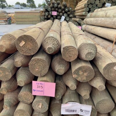 100-125MM TREATED PINE POINTED POLES-50/1.8