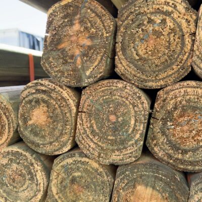100MM TREATED PINE POLES TWIN EDGE SLABS 32/2.4
