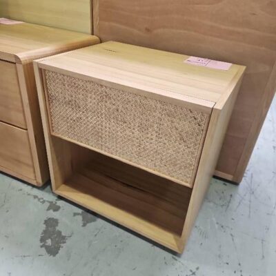 SAMPLE - CARLIE BEDSIDE TABLE, TASMANIAN OAK, SOLD AS IS