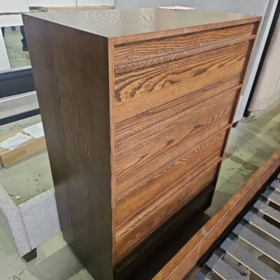 SAMPLE - EMILY TALLBOY, WHITE ASH WITH DARK SMOKE STAIN, SOLD AS IS