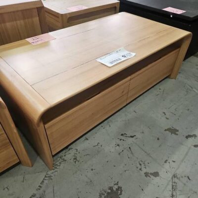 SAMPLE - LENA MESSMATE TIMBER COFFEE TABLE, SOLD AS IS