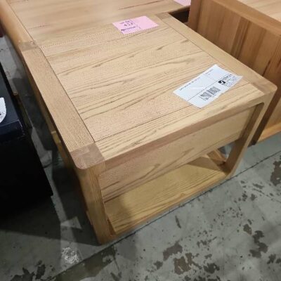 SAMPLE BON ASH LAMP TABLE, SOLD AS IS