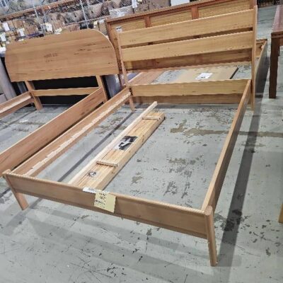 SAMPLE FURNITURE - HEIDE QUEEN BEDFRAME, VIC ASH NATURAL, SOLD AS IS SAMPLE FURNITURE - HEIDE QUEEN BEDFRAME, VIC ASH NATURAL, SOLD AS IS