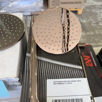 ASTRA WALKER ROSE GOLD SHOWER ARM & ROSE 200MM A69.11.A.200.08