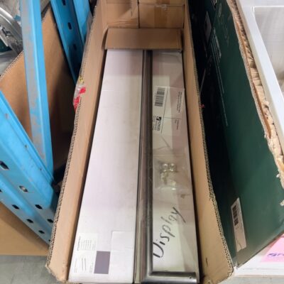 FORME 850MM HEATED GUN METAL SINGLE BAR TOWEL RAIL HLF8511RGR RRP$375