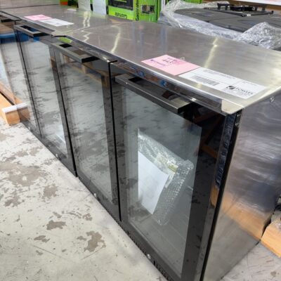 EX DISPLAY GASMATE PREMIUM BLACK TWO DOOR FRIDGE BFR2088 RRP$2629 WITH 3 MONTH WARRANTY