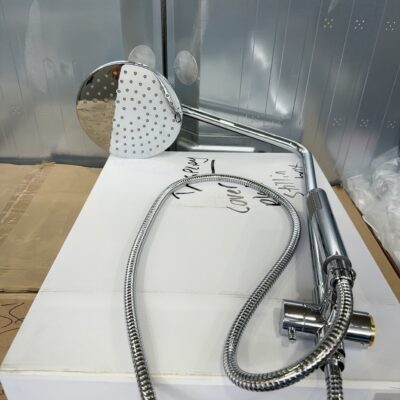 NEW SHOWER SET BSS06, LARGE ROUND SHOWER HEAD AND HAND SHOWER, RRP$329, WITH 3 MONTH WARRANTY