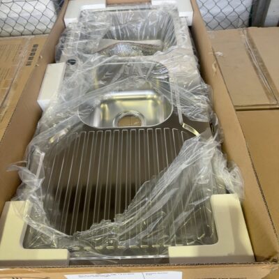 NEW BELLING BDST1021XL SINK, 1 & 3/4 BOWL WITH LEFT HAND DRAINER