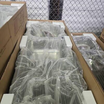 NEW BELLING BDST1121XR SINK, DOUBLE BOWL WITH RIGHT HAND DRAINER