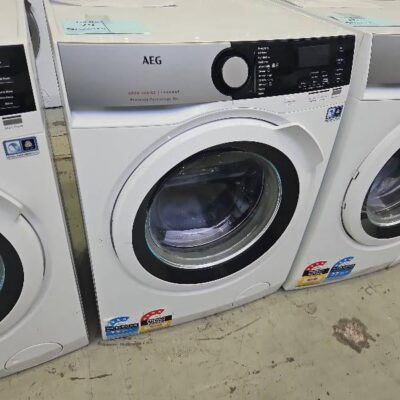 AEG 8kg 6000 SERIES FRONT LOAD WASHING MACHINE WITH PROSENSE TECHNOLOGY, 1400 SPIN SPEED, 10 WASH PROGRAMS, STEAM REFRESH OPTION, WOOLMARK BLUE CERTIFICATION, ULTRA QUICK PROGRAM, AQUA CONTROL SYSTEM, MODEL LF6ES8431A **3 YEAR MANUFACTURER WARRANTY**