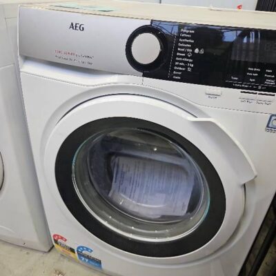 AEG 8kg 6000 SERIES FRONT LOAD WASHING MACHINE WITH PROSENSE TECHNOLOGY, 1400 SPIN SPEED, 10 WASH PROGRAMS, STEAM REFRESH OPTION, WOOLMARK BLUE CERTIFICATION, ULTRA QUICK PROGRAM, AQUA CONTROL SYSTEM, MODEL LF6ES8431A **3 YEAR MANUFACTURER WARRANTY**