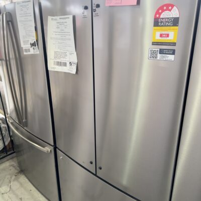 WESTINGHOUSE WHE6000SB FRENCH DOOR FRIDGE, 565 LITRE, 896MM WIDE, WITH FREEZER DRAWER, DUAL SEALED CRISPERS WITH HUMIDITY CONTROL, 4 STAR ENERGY, FLEX SPACE INTERIOR, FAMILY SAFE LOCKABLE DOOR COMPARTMENT, WITH 12 MONTH WARRANTY