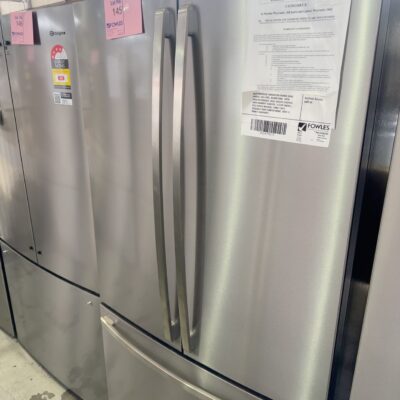 WESTINGHOUSE WHE6000SB FRENCH DOOR FRIDGE, 565 LITRE, 896MM WIDE, WITH FREEZER DRAWER, DUAL SEALED CRISPERS WITH HUMIDITY CONTROL, 4 STAR ENERGY, FLEX SPACE INTERIOR, FAMILY SAFE LOCKABLE DOOR COMPARTMENT, WITH 12 MONTH WARRANTY