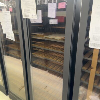 VINTEC VWM198PBA-R, PREMIUM 126 BOTTLE WINE CABINET WITH FULLY EXTENDABLE TELESCOPIC SHELVES, MULTI TEMP OR SINGLE ZONE WITH LED DISPLAY, X-WIDE CRADLES, DOUBLE GLAZE ANTI UV GLASS, HUMIDITY RECYCLING, WINTER FUNCTION, WITH 12 MONTH WARRANTY